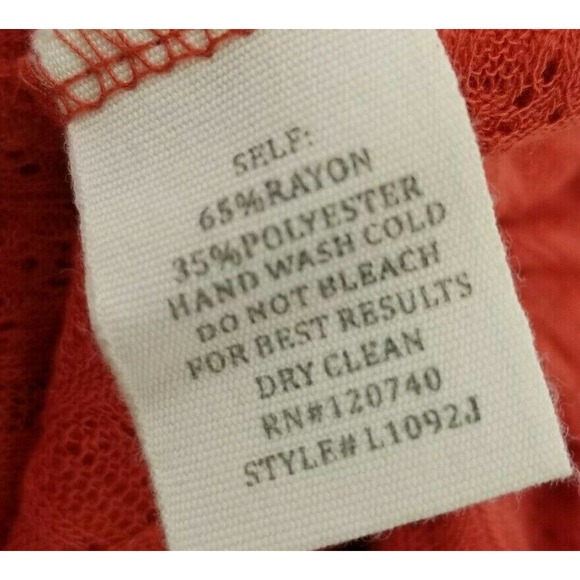 Hem & Thread Lace Net dress Sleeveless Boho Summer Tangerine - Picture 10 of 10